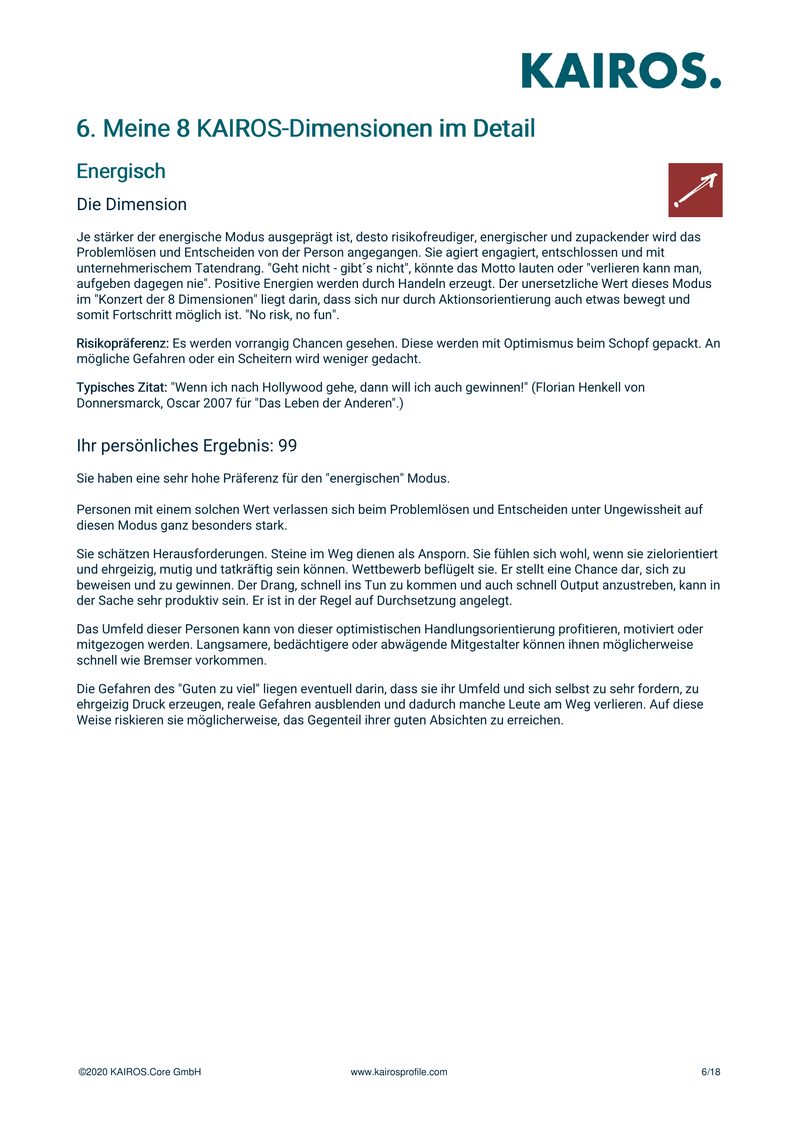 Handout Seite 6: Dimension Energisch im Detail